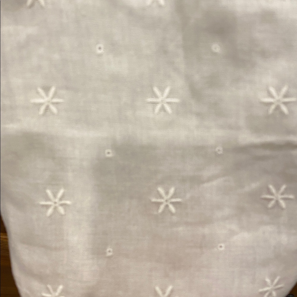 NWT Mystree Ivory Embroidered Peasant Blouse with Tie Neck size small - Picture 3 of 8